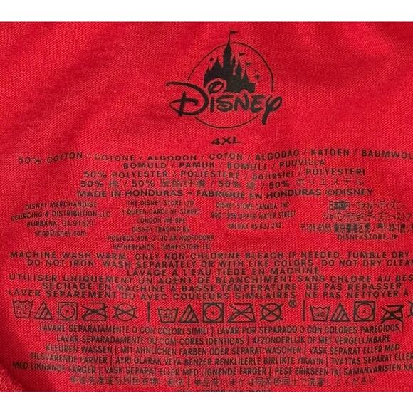 Disney Grumpy’s Fruitcake T-Shirt 4XL Red Holiday Santa Graphic Tee Christmas - Picture 4 of 14